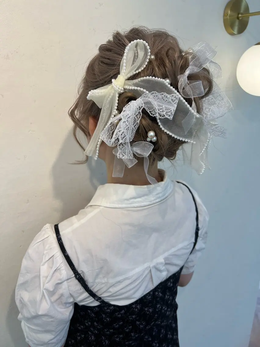 ヘアアレンジ ヘアセット 大人可愛いヘアメイク 💋🧚♀️しずかのヘアスタイル