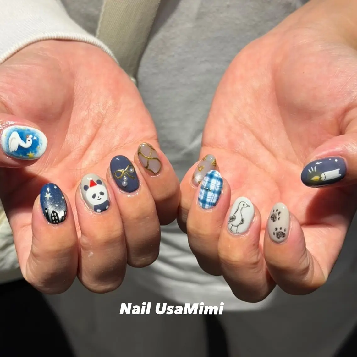 ネイル アートネイル ハンドネイル 本町ネイルNail UsaMimiのネイルデザイン