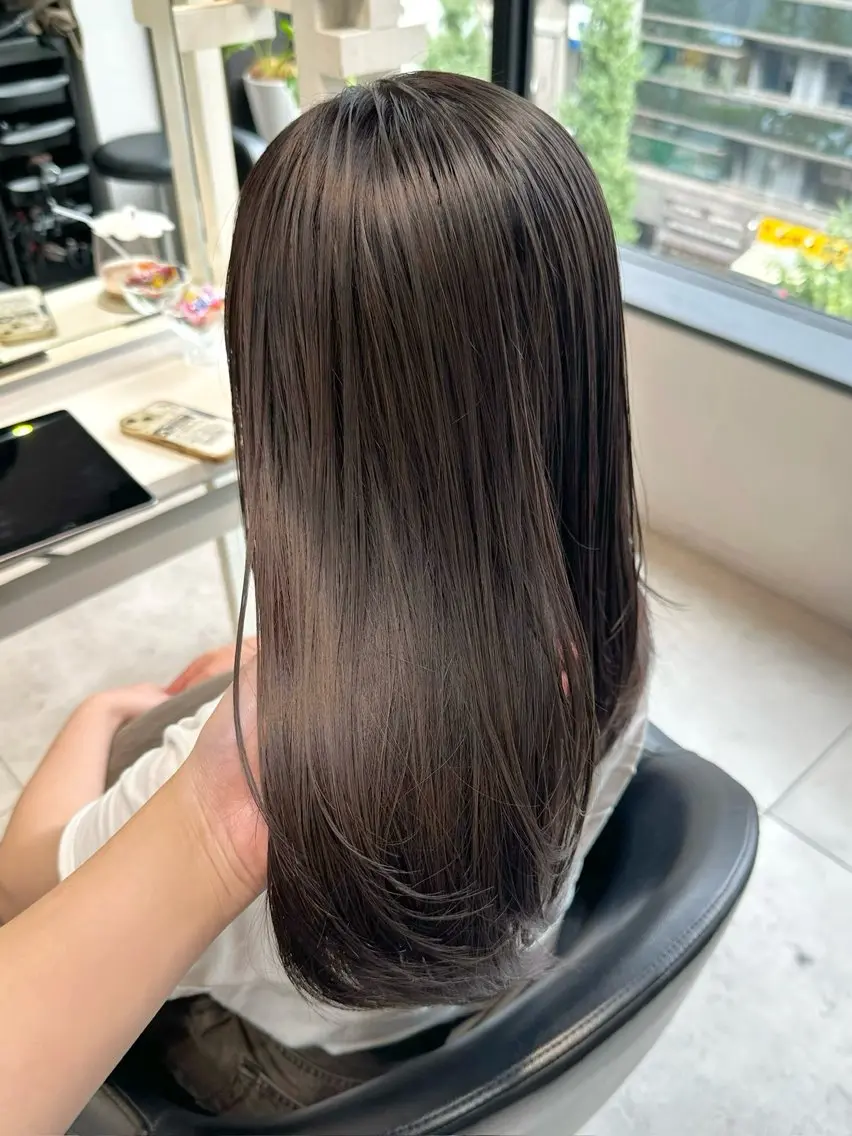 セミロング カラー カット ヘアカラー トリートメント 透明感カラー/ボブ /佐藤伶のヘアスタイル