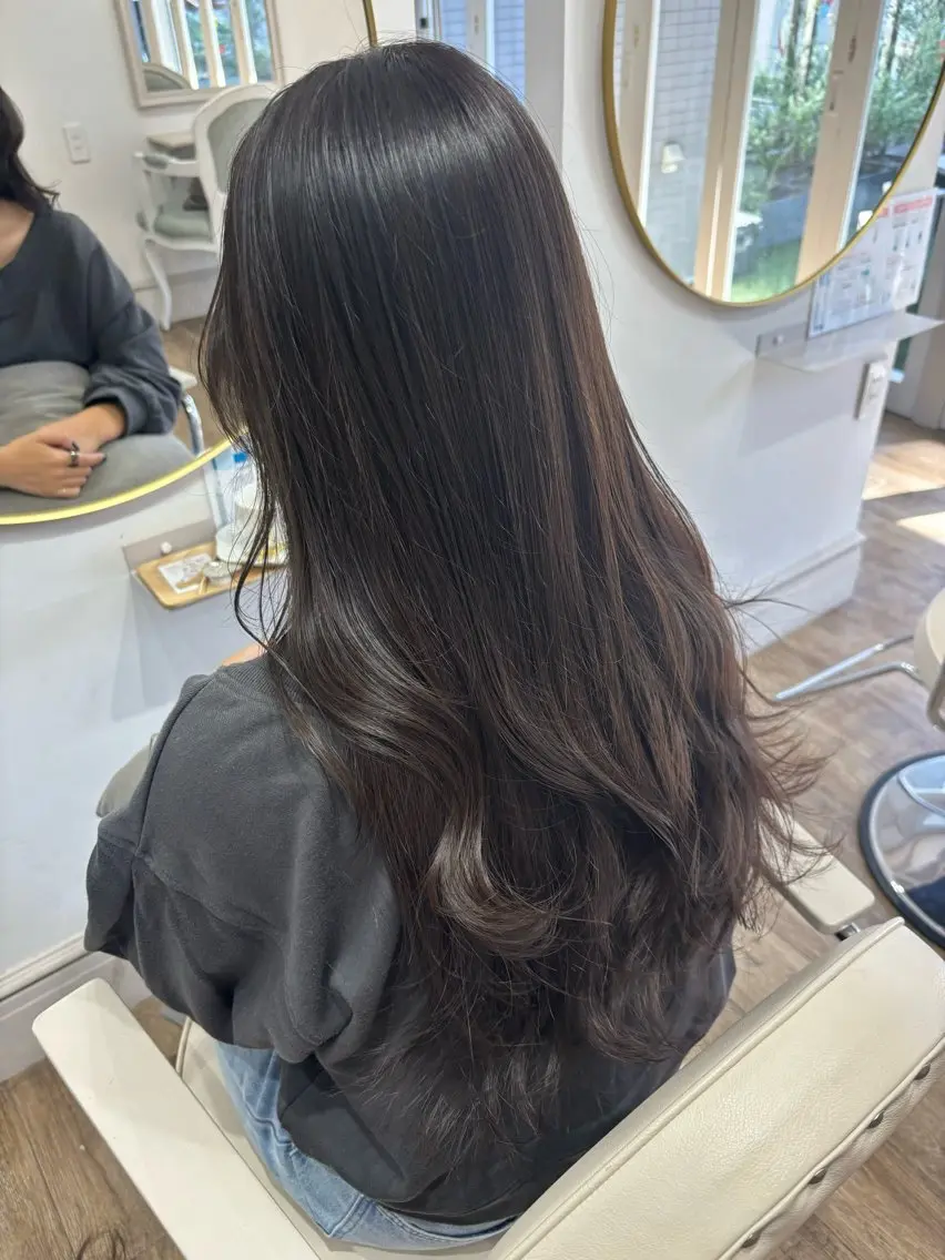 ロング カラー カット ヘアカラー Risa🐈‍⬛/ グレージュ/透明感のヘアスタイル