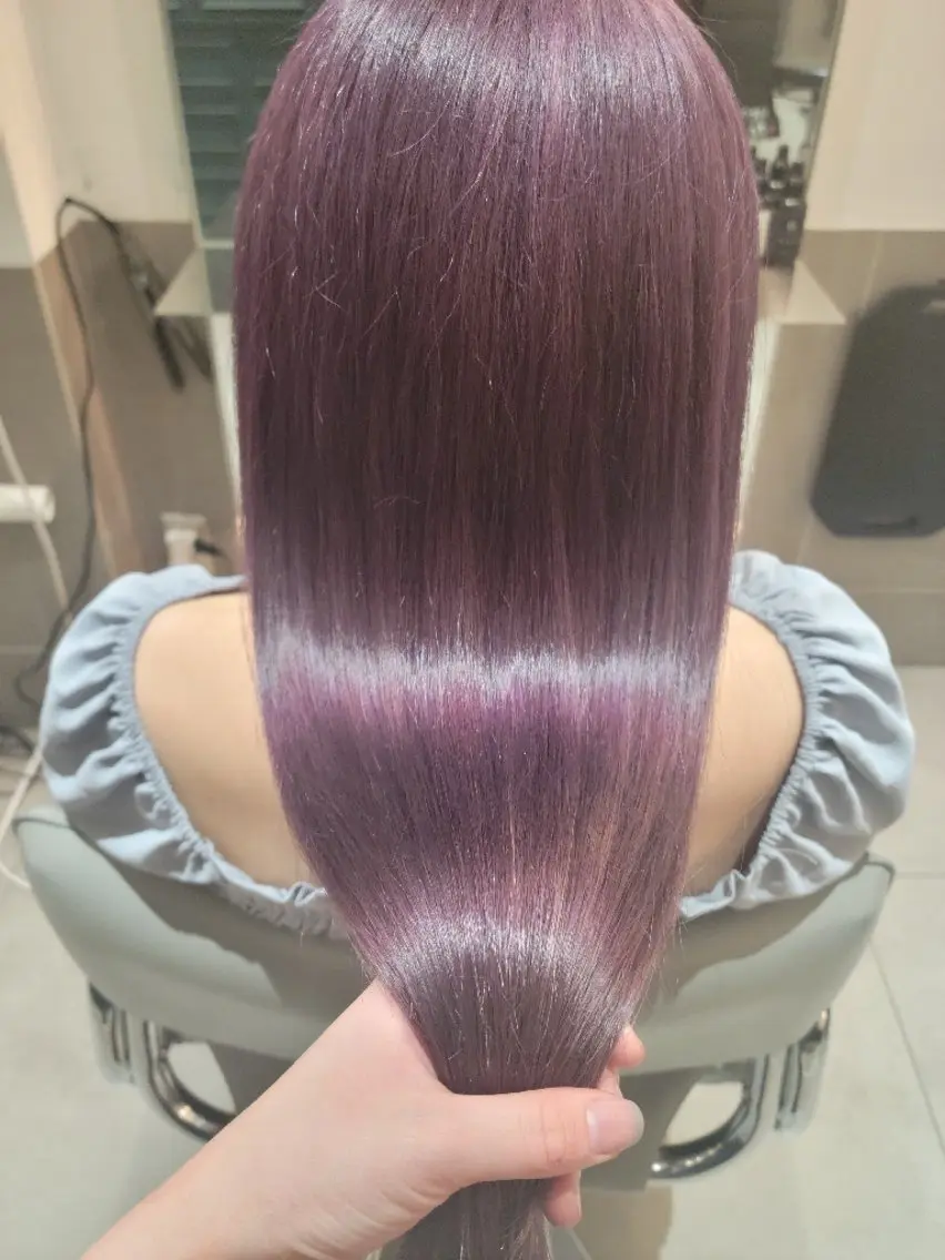 ロング カラー ブリーチ ラベンダーカラー ラベンダーピンク ピンクカラー トリートメント 【メンズ/レディース ✂️】momo🌷のヘアスタイル