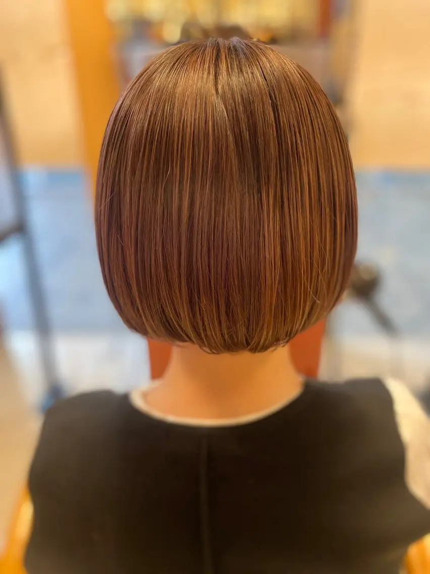ショート ハイライト カット ヘアカラー トリートメント へんみ みかのヘアスタイル