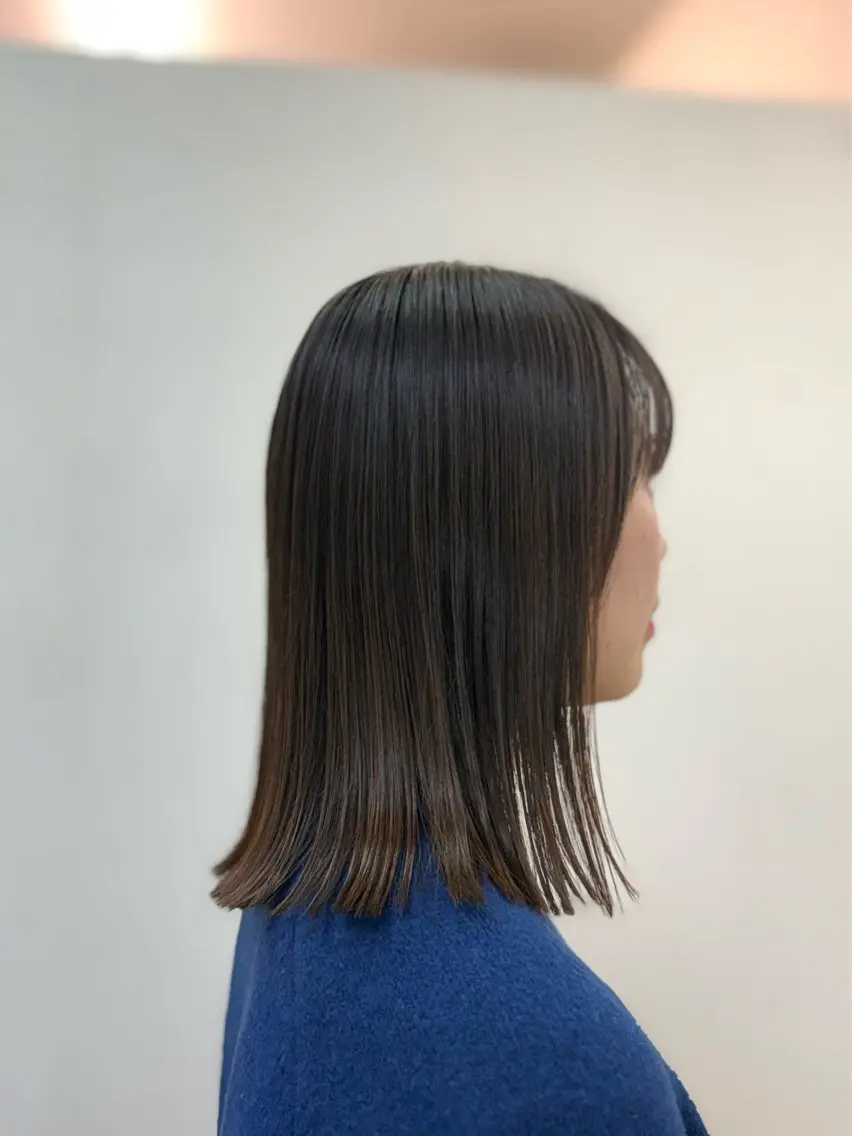 ミディアム ボブ 冨田 豊のヘアスタイル
