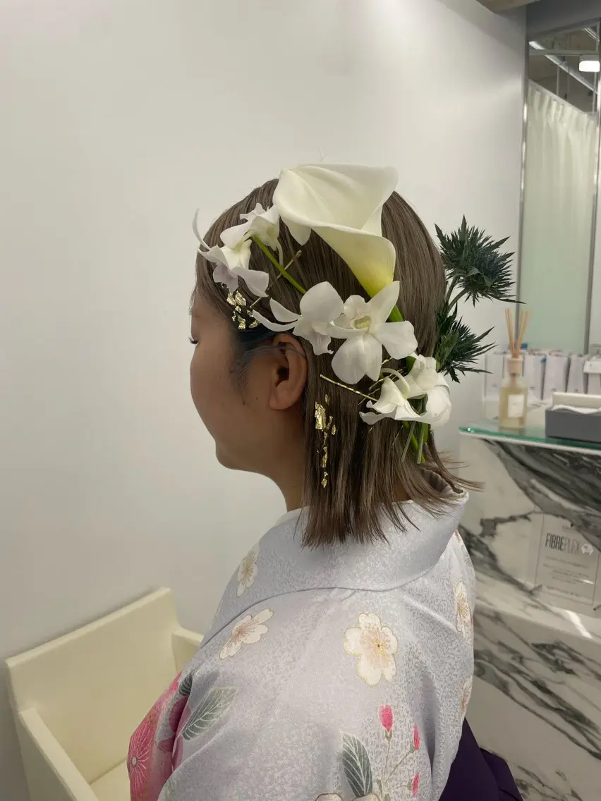 ミディアム ヘアアレンジ 【Sweep】おじま のぞみのヘアスタイル