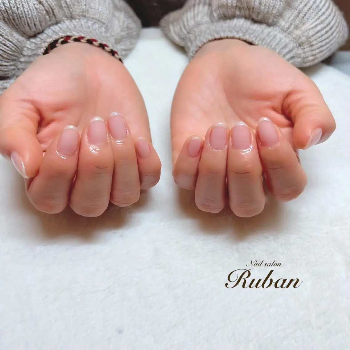 ネイル クリアネイル シンプルネイル Nail salon Rubanのネイルデザイン