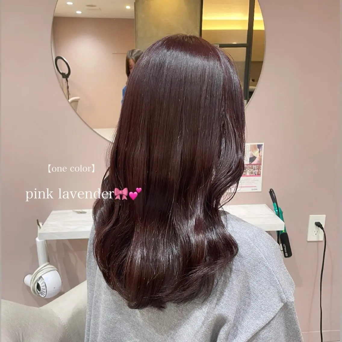 ミディアム カラー ラベンダーカラー ピンクカラー ピンクラベンダー ヘアカラー 💖似合わせカラー / Rion💖のヘアスタイル