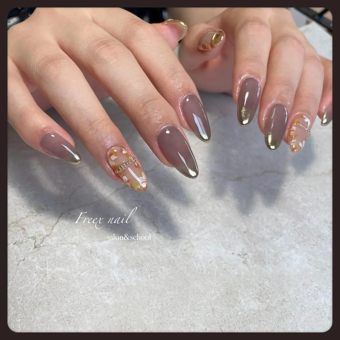 ネイル フラワーネイル ニュアンスネイル ハンドネイル ハンドケア freex nail /ニュアンス/個性派のネイルデザイン