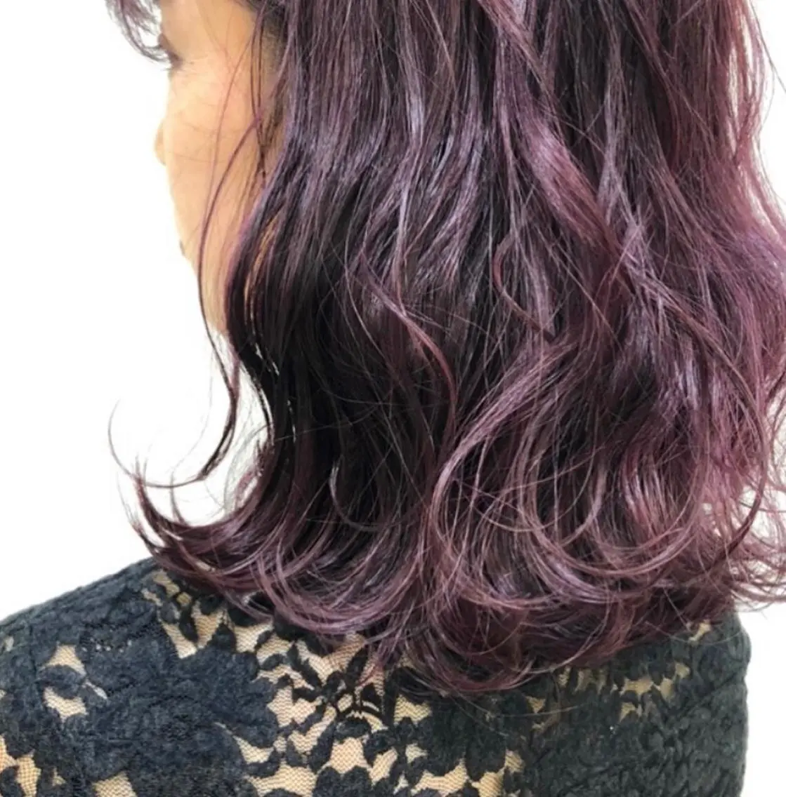 セミロング カラー ヘアアレンジ レッドカラー 🌻Insta指名 NO.1🌻Shoのヘアスタイル