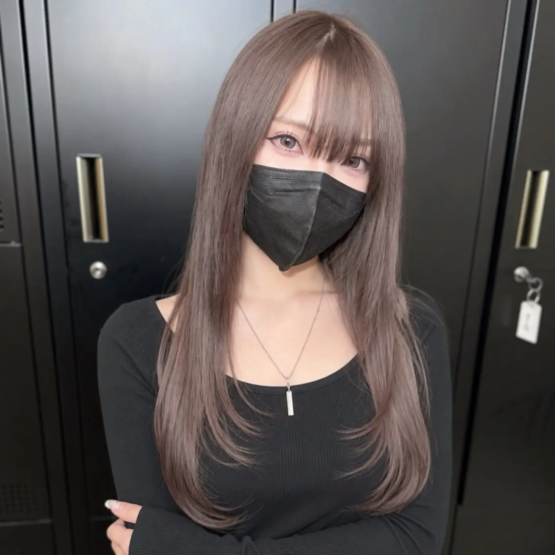 ロング カラー ヘアアレンジ ロングレイヤー 透明感カラー グレージュ モカグレージュ 顔まわりレイヤー カット ヘアカラー トリートメント 似合わせレイヤー熊谷 ウルフあゆむ🪽🫧のヘアスタイル
