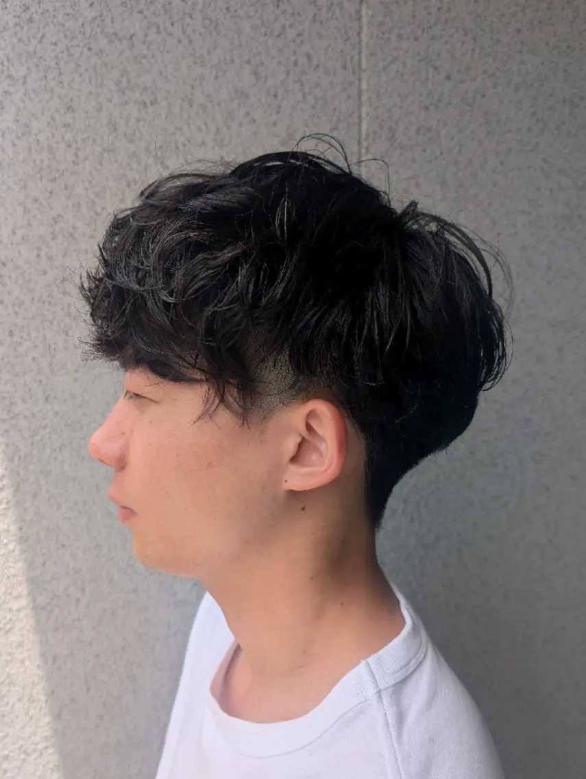 ショート メンズ メンズパーマ ヘアカラー パーマ トリートメント 河野日南/メンズ全般 /ヘアケア/髪質改善のヘアスタイル