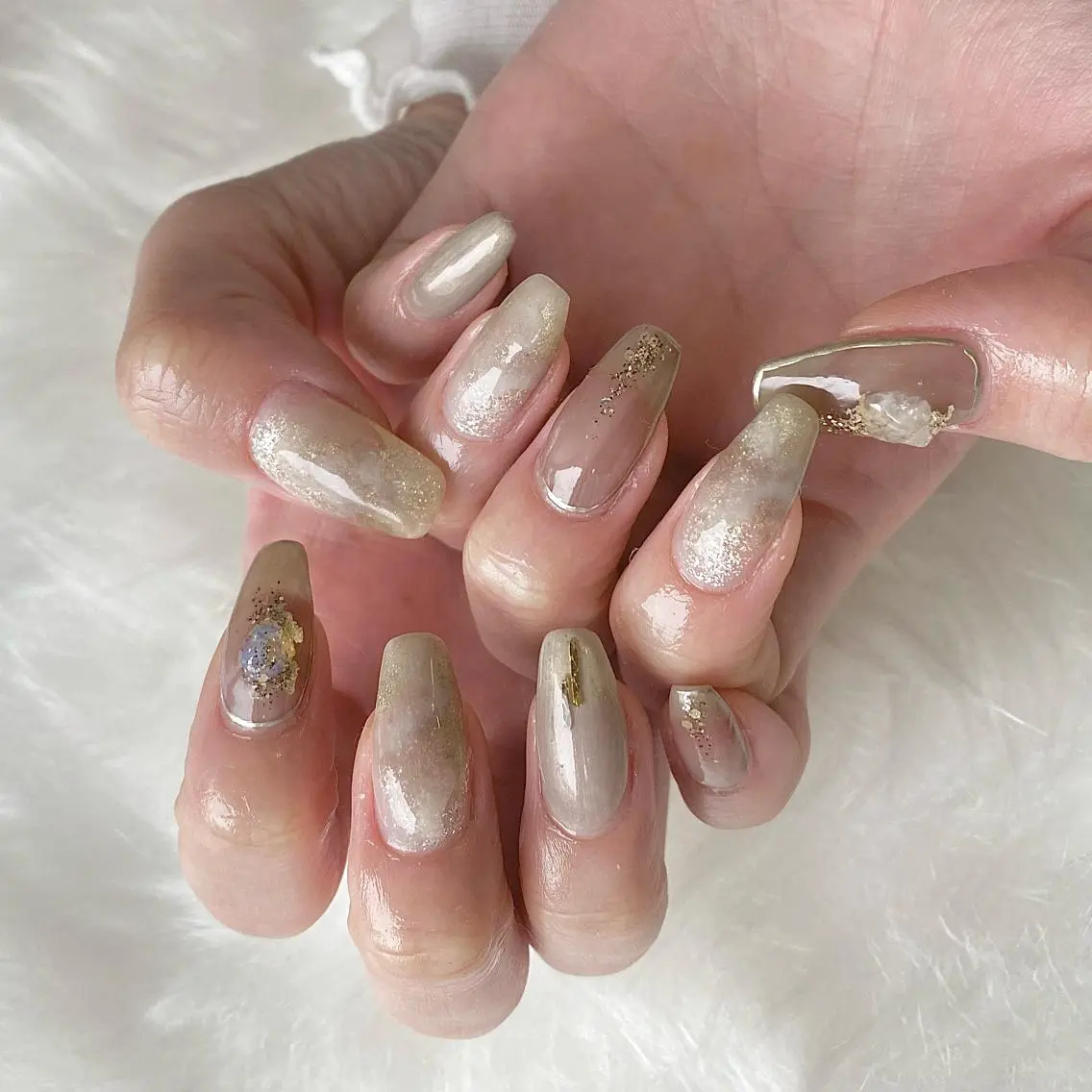 ネイル Ray. /綺麗目ニュアンスのネイルデザイン