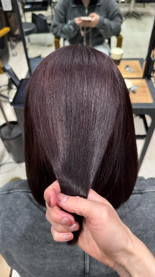 ミディアム 髪質改善 縮毛矯正 成城美容室 YOSHIMURAのヘアスタイル