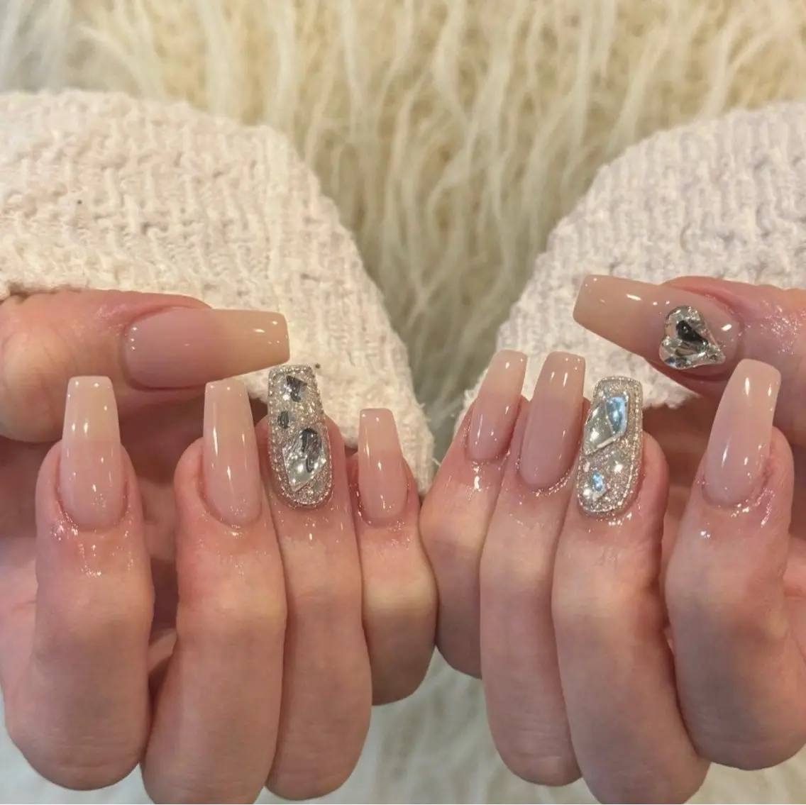 ネイル 長さ出し フレンチネイル グラデーション 卒業式 マグネットネイル Sora nail 長さ出し専門店のネイルデザイン