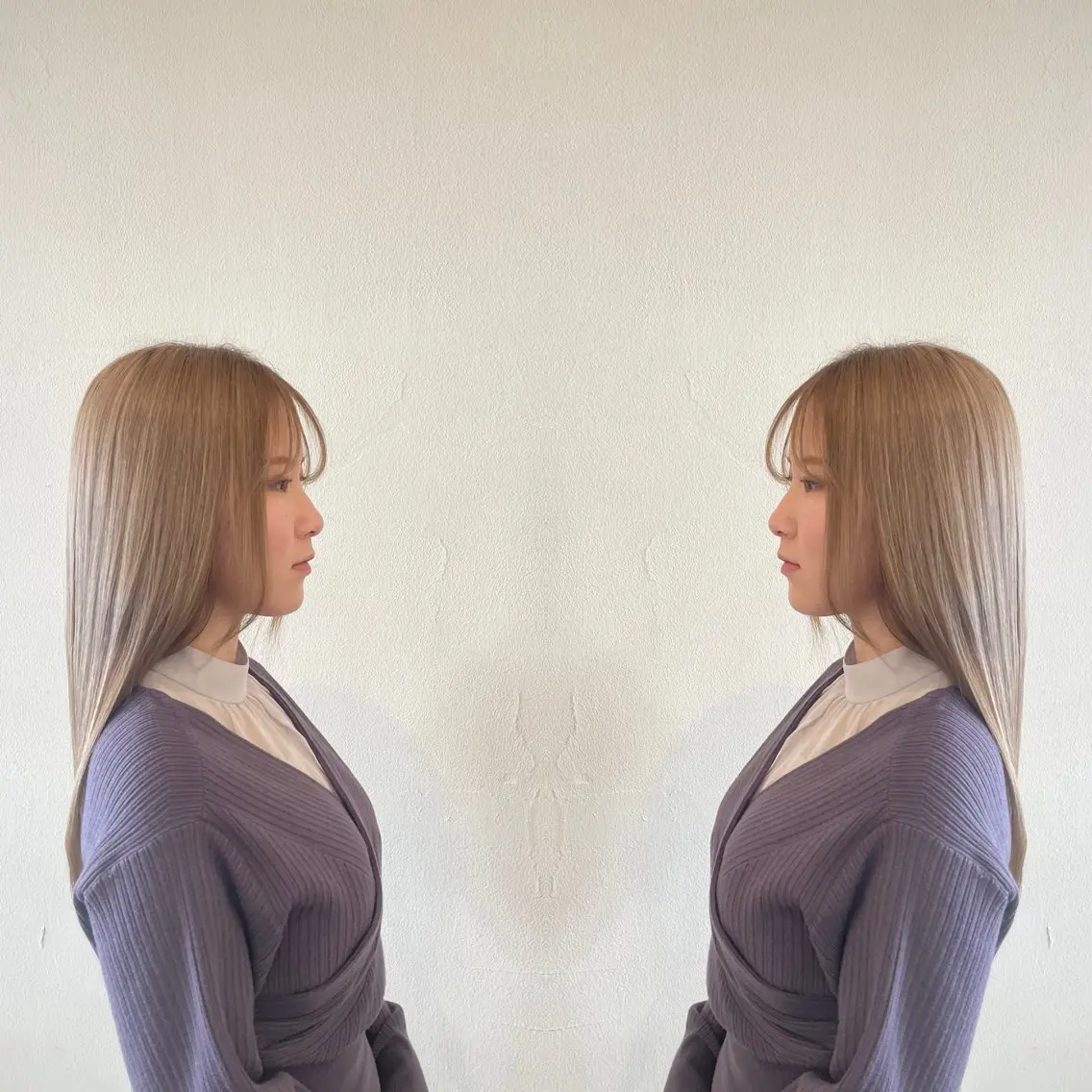 ロング カラー ベージュカラー ロング VERDA KENのヘアスタイル