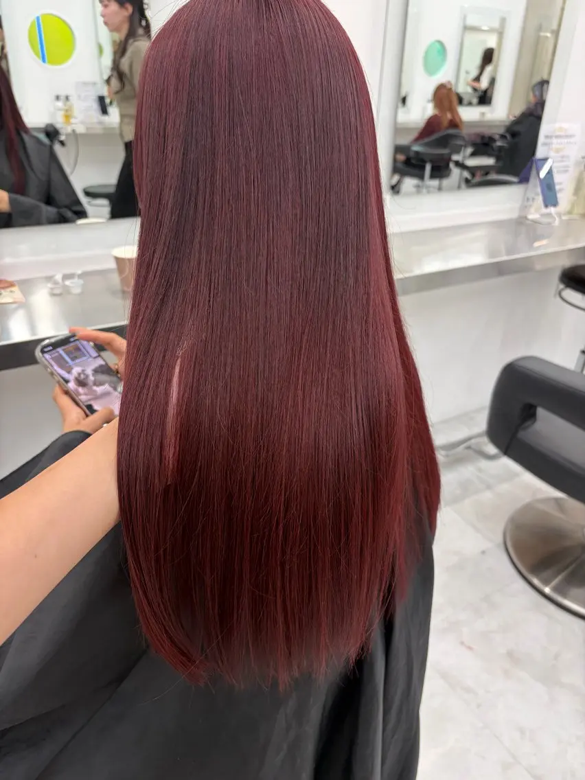 ロング 🍒韓国y2k暖色 NO.1🍒REAのヘアスタイル