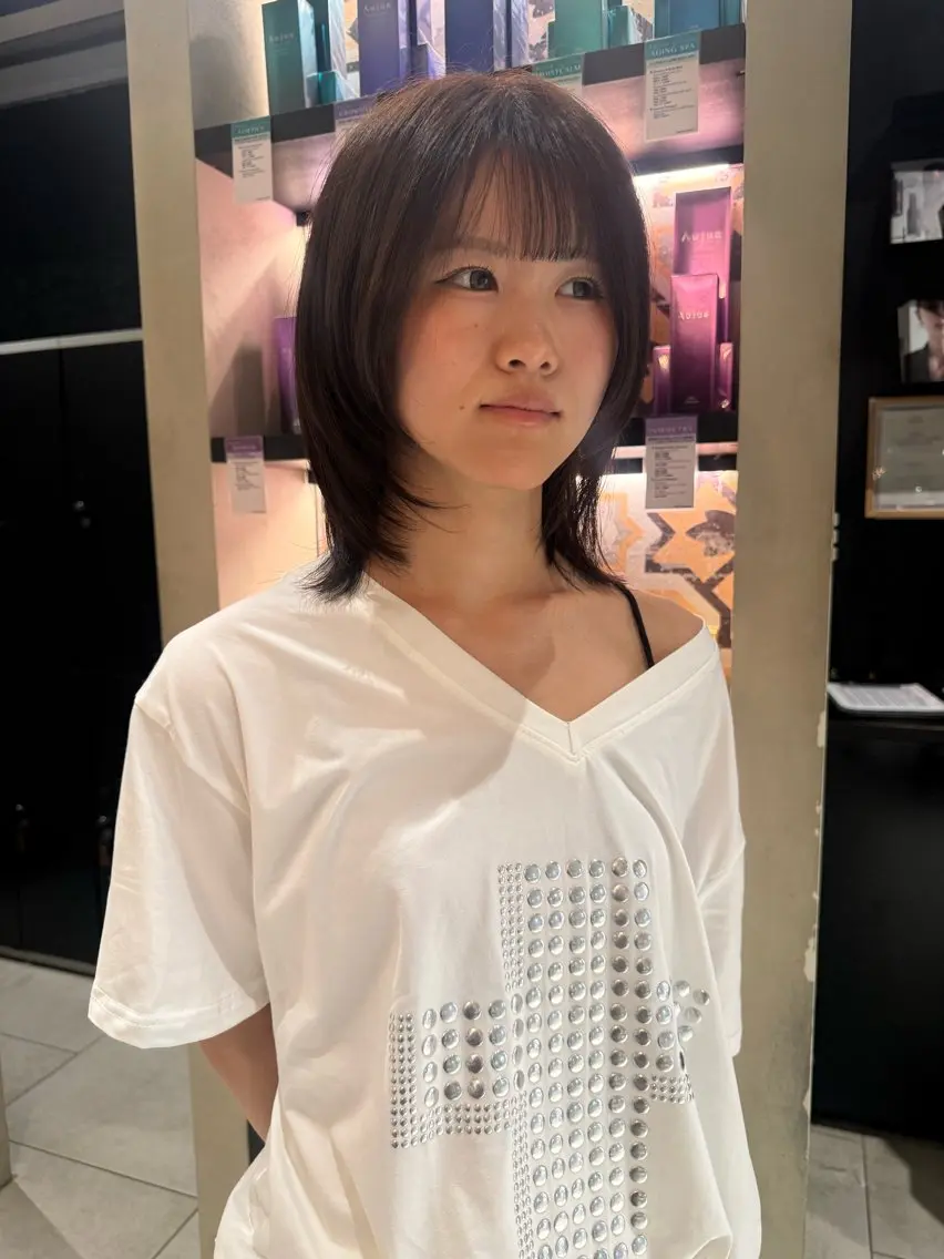 ミディアム カット rin☆ 似合わせカットのヘアスタイル