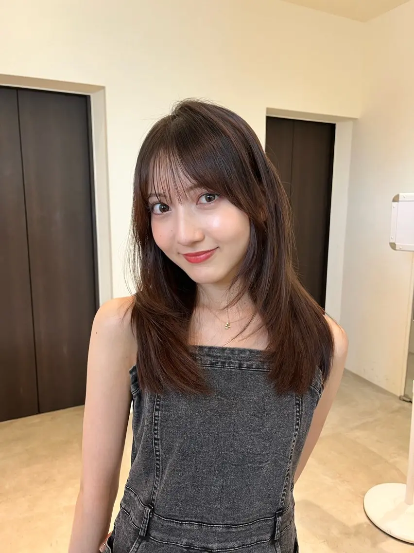ミディアム カラー 🪞ボブ特化/顔 まわり🧸mai🎀のヘアスタイル