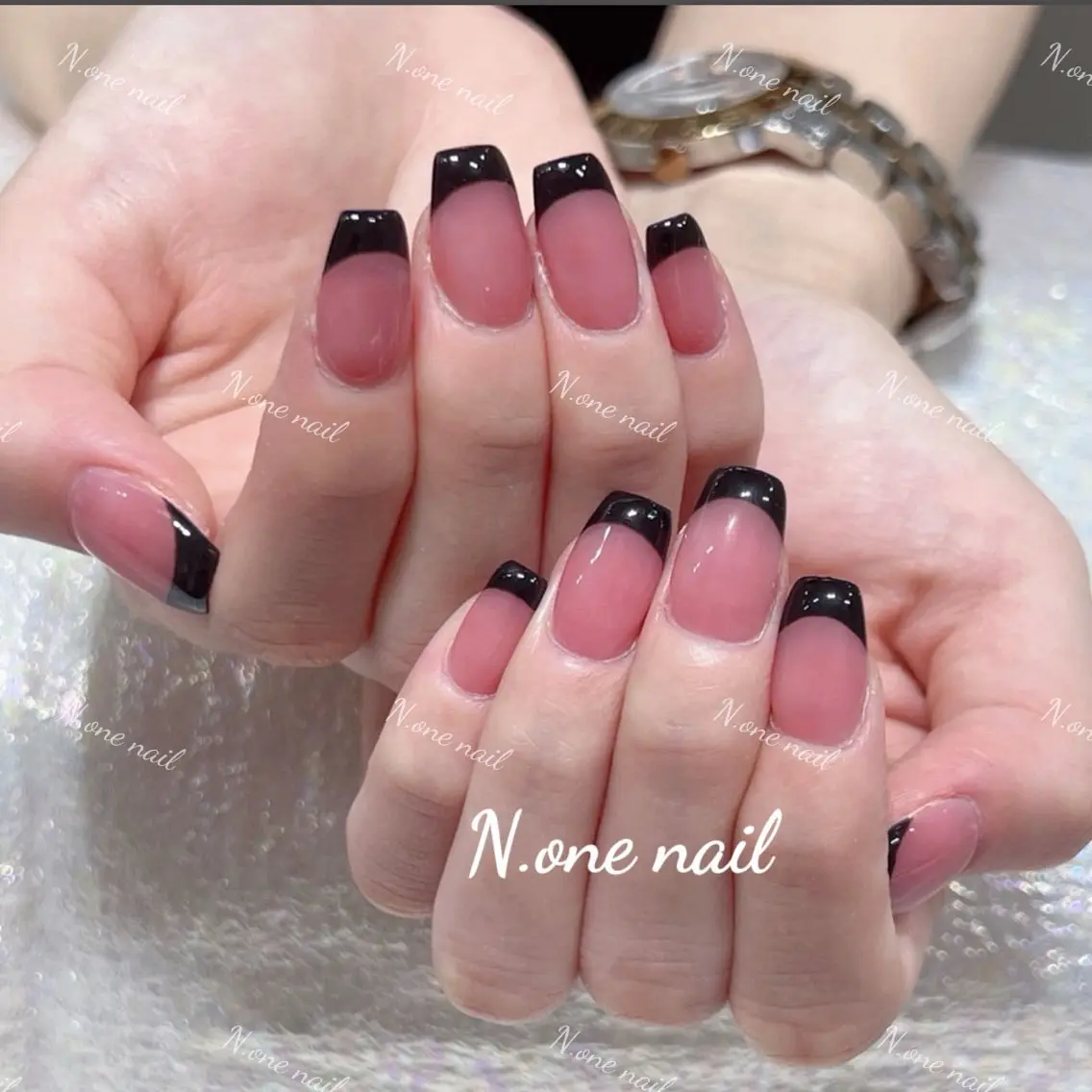オフ無しカラーフレンチ/カラーグラ¥3980の写真