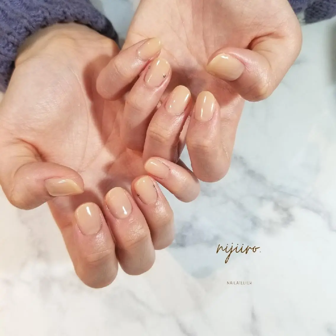 ネイル ワンカラーネイル シンプルネイル ハンドネイル nijiiro🌈 サトウのネイルデザイン