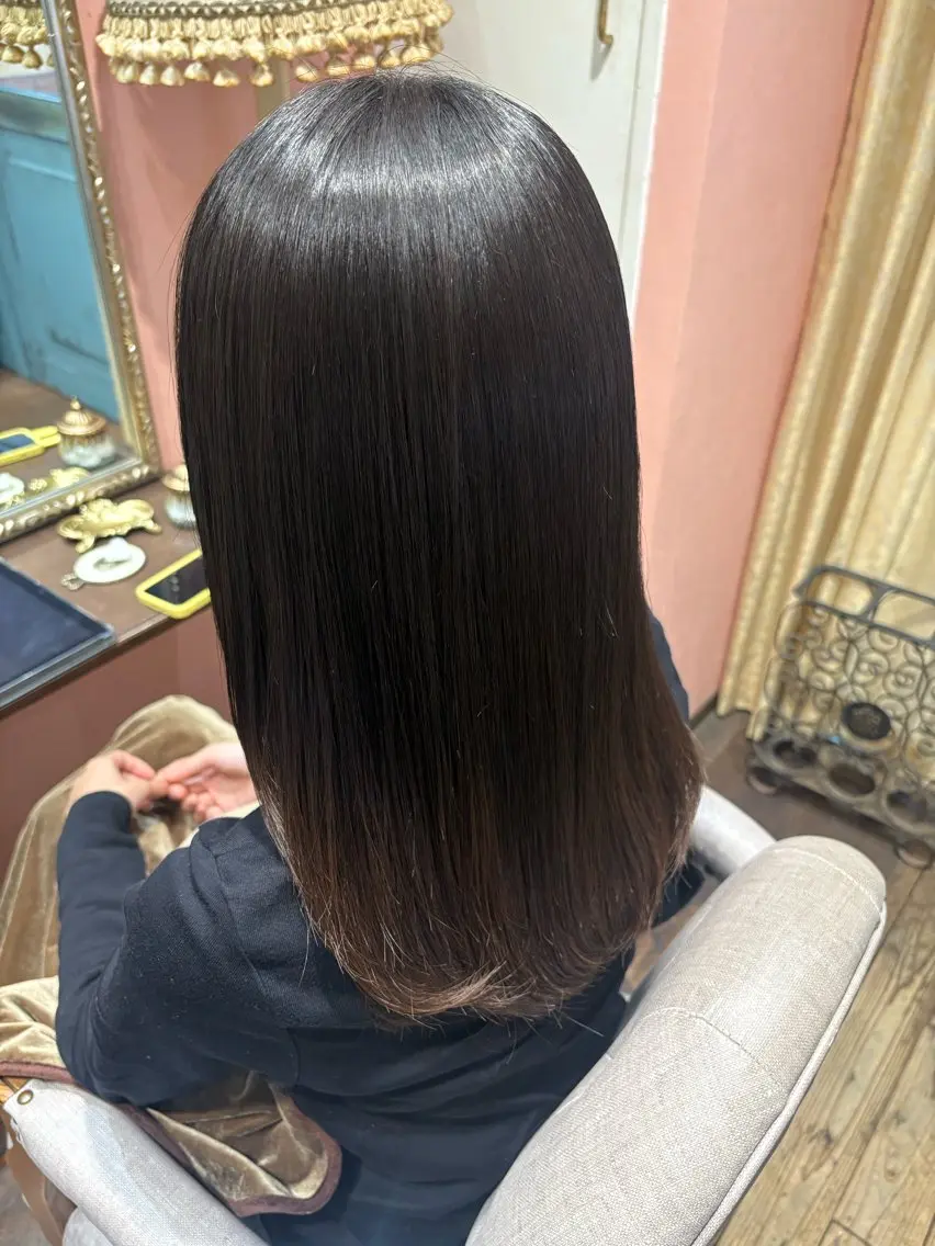 パーマ ストレートパーマ カット 縮毛矯正 トリートメント なぎさ 🎀 / 透明感カラー/心斎橋のヘアスタイル