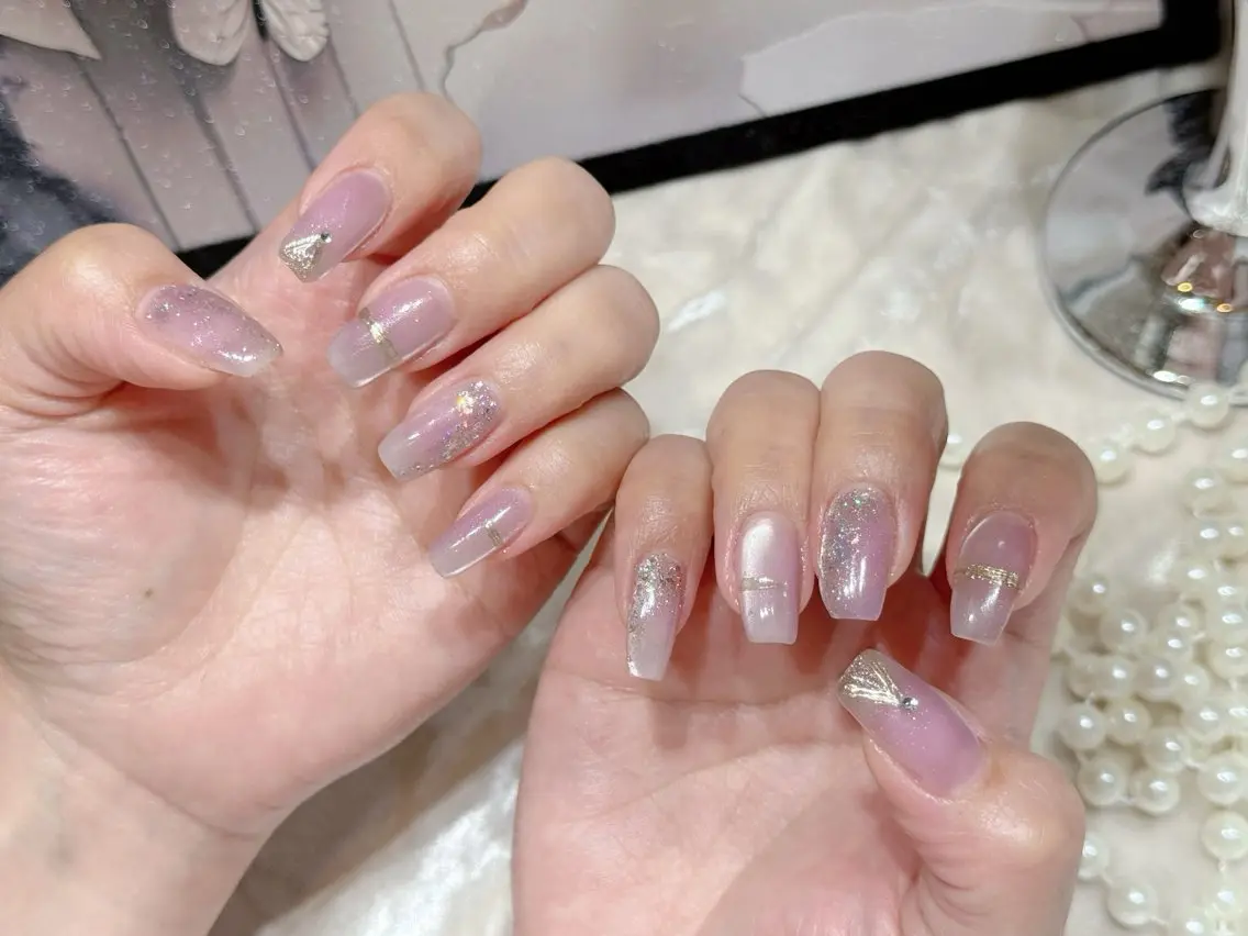 ネイル アートネイル フットネイル ジェルネイル ハート マグネットネイル Babarla Nailのネイルデザイン