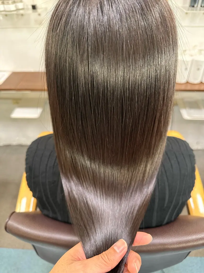 ロング カラー 髪質改善 カット ヘアカラー トリートメント 【髪質改善】に特化 オリーブオイルクラブのヘアスタイル