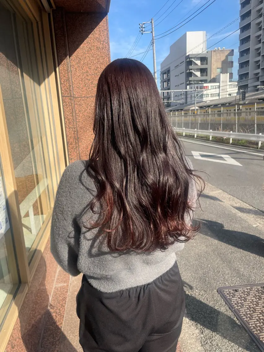 ロング カラー ベージュカラー ラベンダーカラー ラベンダーベージュ 髪質改善/Bloss om🌷高橋沙衣のヘアスタイル