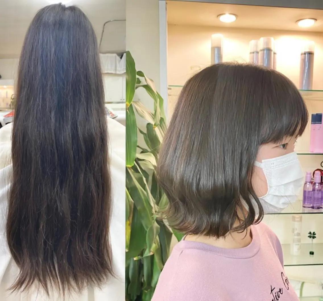 ミディアム カット 橋口 千裕のヘアスタイル