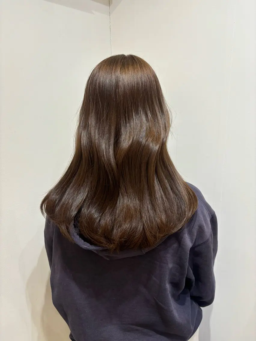 カラー ブラウンカラー キャラメルブラウン CIECA . COCOROのヘアスタイル
