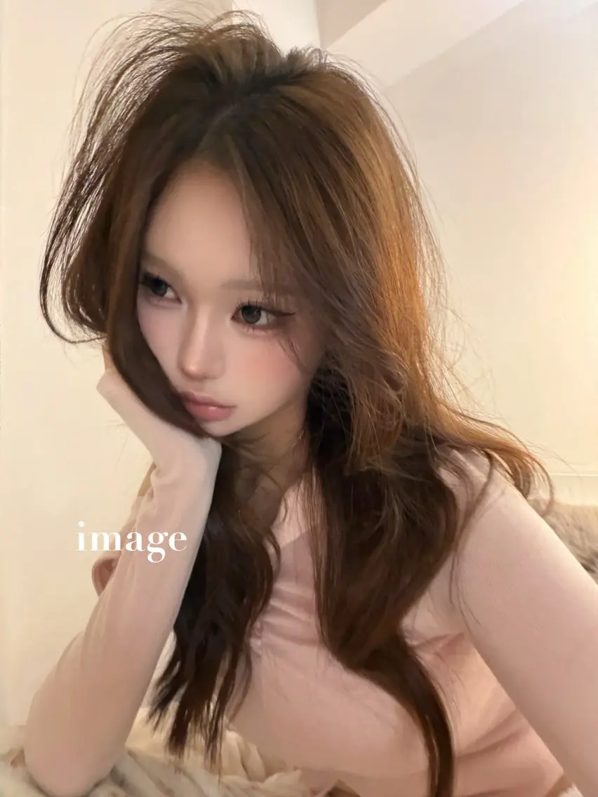 ロング ヘアカラー トリートメント ヘアセット 韓国ワンホン透明感 カラー✨🖤ここあのヘアスタイル