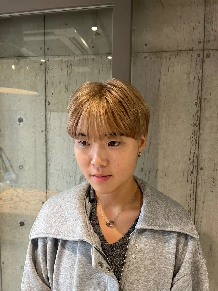 ショート カラー ヘアアレンジ カット ヘアカラー トリートメント ボブ×艶カラー 特化・リクト💥のヘアスタイル