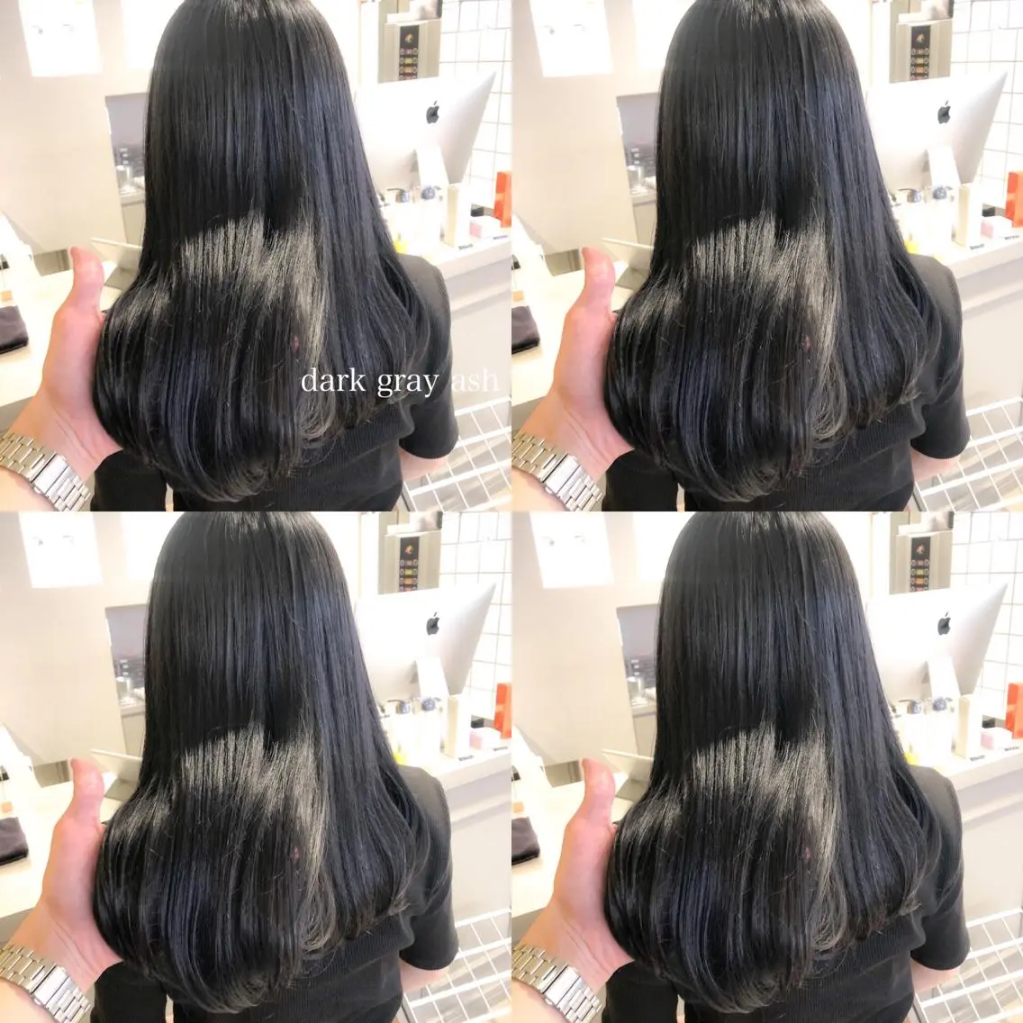 ロング カラー カット ヘアカラー トリートメント ハイトーン×レイヤー カットTAKUMIのヘアスタイル