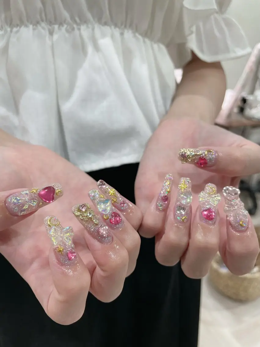 ネイル キラキラネイル ハンドネイル Ricnail☾ ayanoのネイルデザイン
