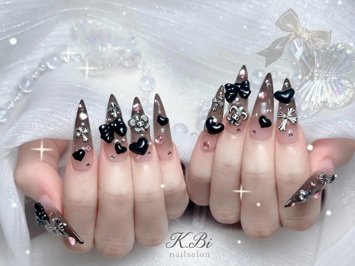 ネイル 成人式 フットネイル ジェルネイル マグネットネイル 大理石ネイル(マーブル) ハンドネイル K.bi_nail ネイル長さ出し専門店のネイルデザイン