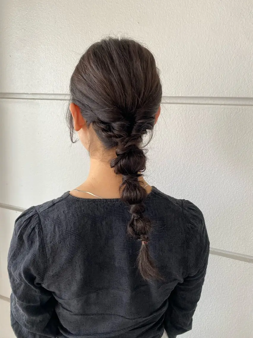 ロング ヘアアレンジ ヘアセット 髪質改善特化🥣🫧 天神美容室のヘアスタイル