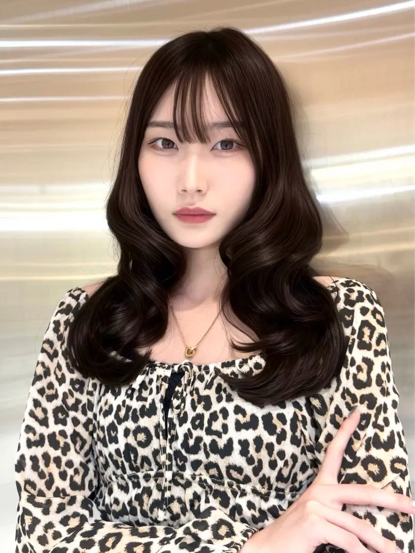 ミディアム カラー カット ヘアカラー トリートメント Kaede/ブリーチ なし/レイヤー🤍のヘアスタイル