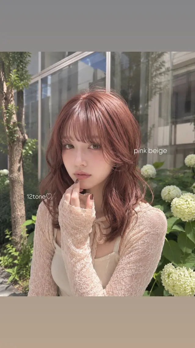 セミロング カット ヘアカラー Ami/レイヤー /柔らかカラー🌷のヘアスタイル