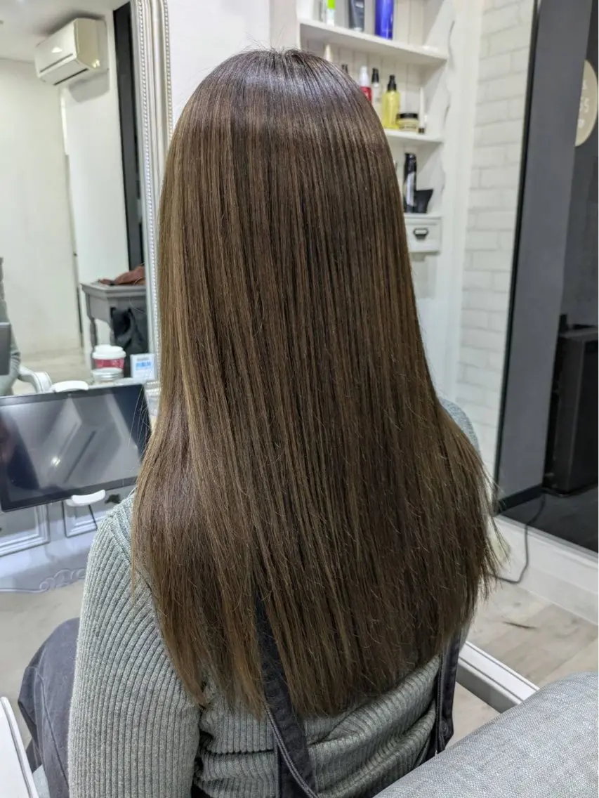 ロング 縮毛矯正 カット 縮毛矯正 トリートメント ミヤザキ マサユキのヘアスタイル