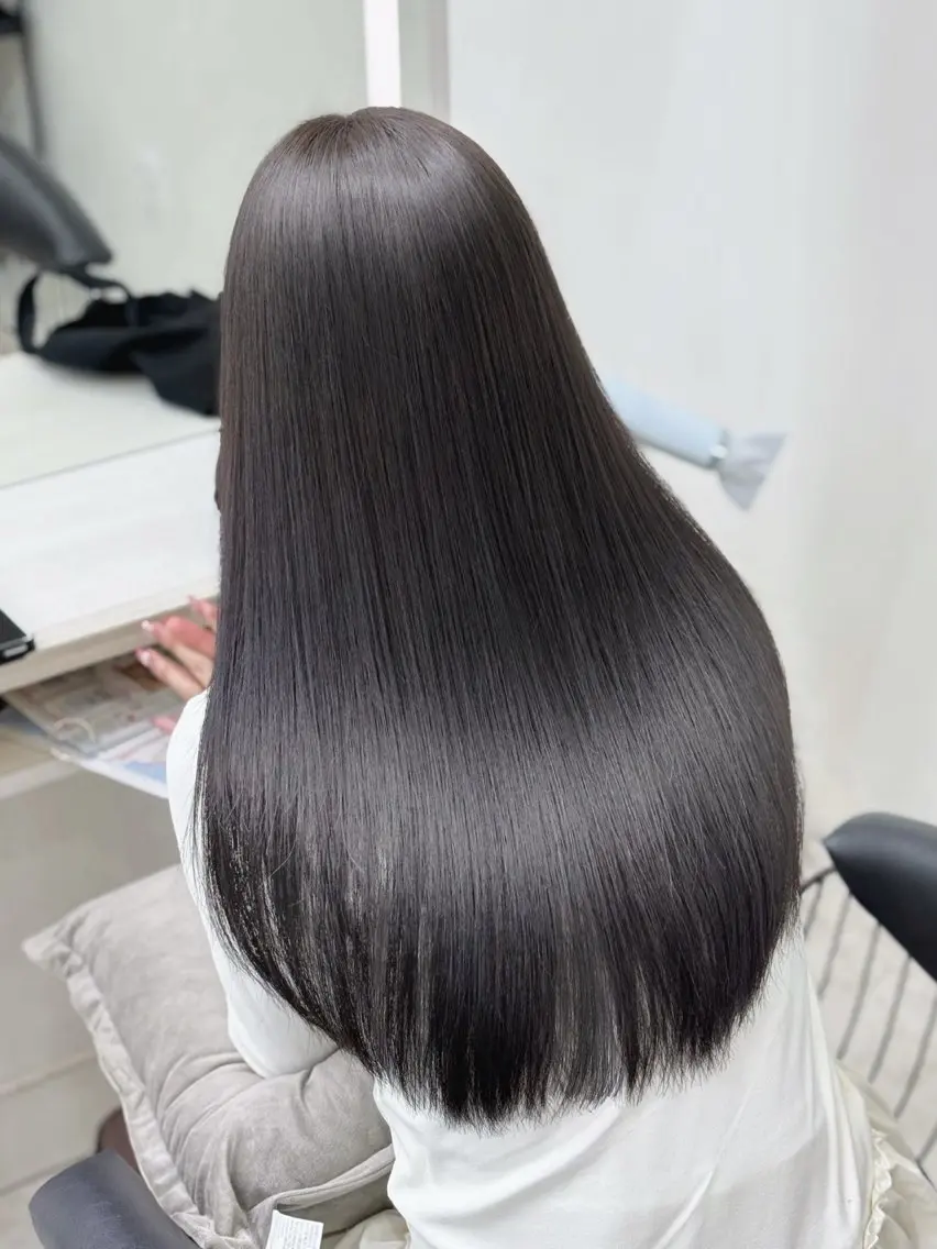 セミロング 縮毛矯正 透明感カラー/銀座 /Kazukiのヘアスタイル