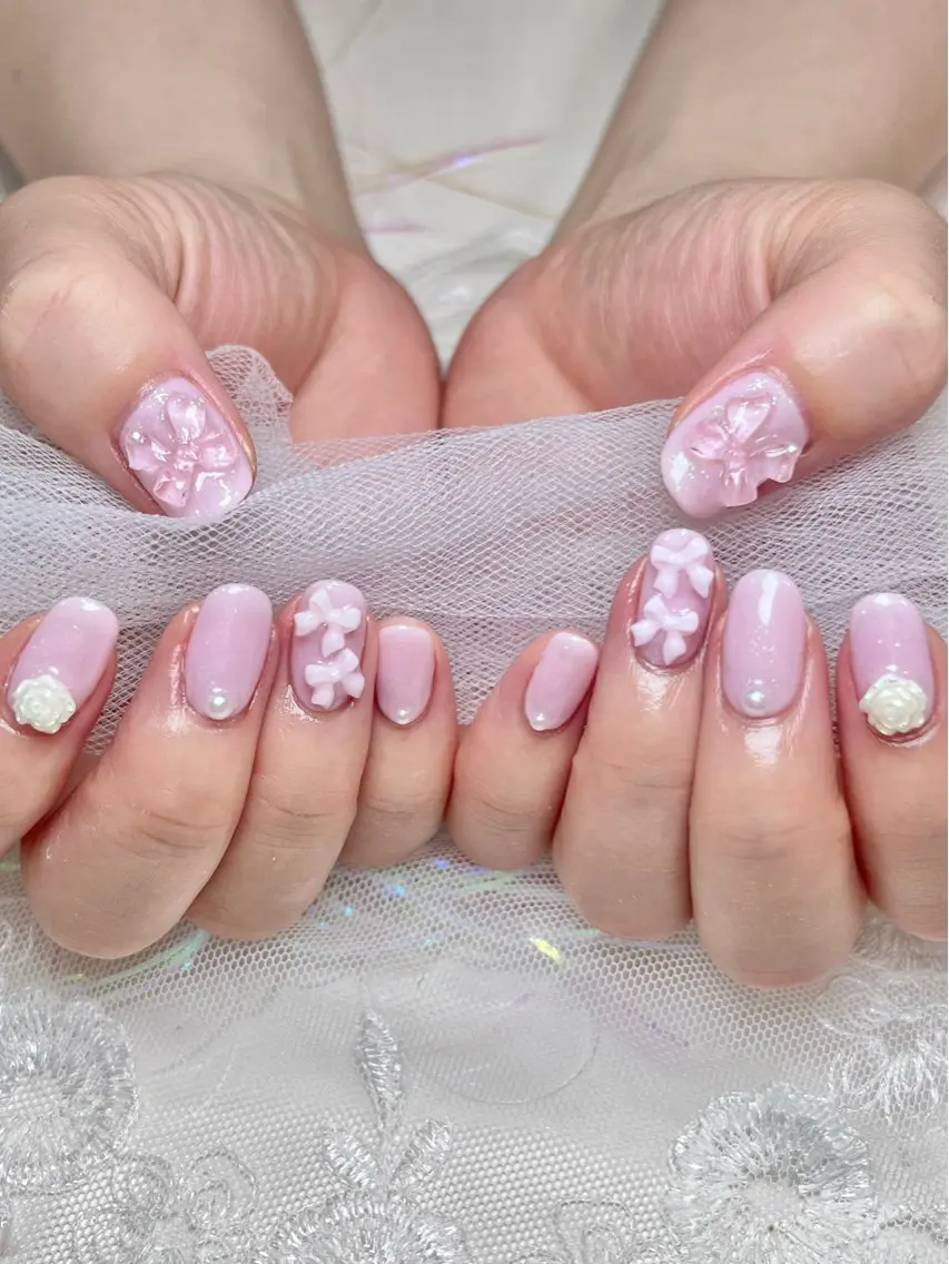 ネイル ハンドネイル plume nail ☆韓国ネイルのネイルデザイン