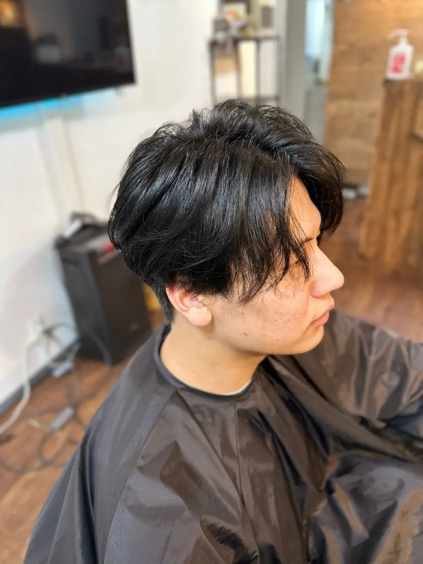 ミディアム メンズ メンズ韓国風 韓国風ヘア カット Luzir⭐︎ GEN⭐︎のヘアスタイル