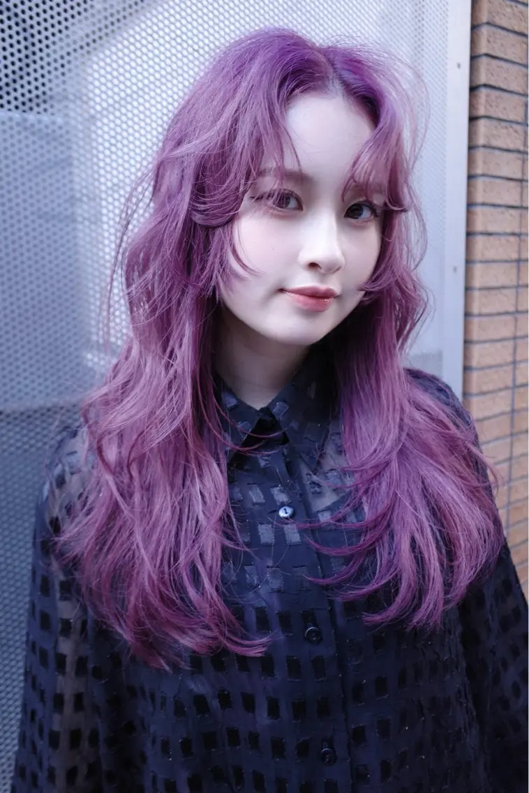 ミディアム カラー カット ヘアカラー トリートメント ブリーチ🫴 ボブ✍️レイヤーのヘアスタイル