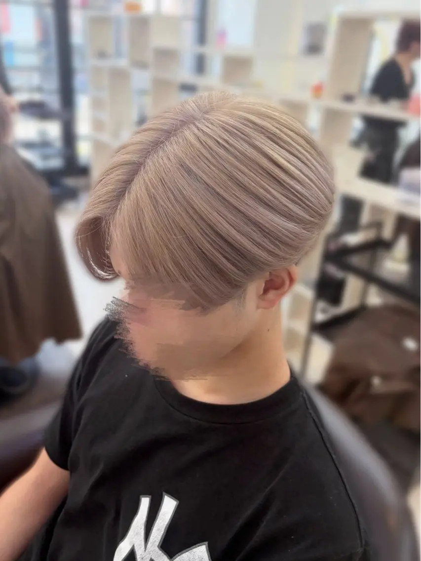 ショート カラー メンズ ヘアカラー トリートメント ブリーチ 💕カット 💕みゆう💕大宮のヘアスタイル