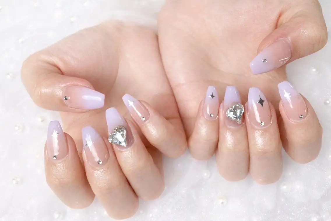 ネイル ロングネイル長さ出し 専門Spade Qのネイルデザイン
