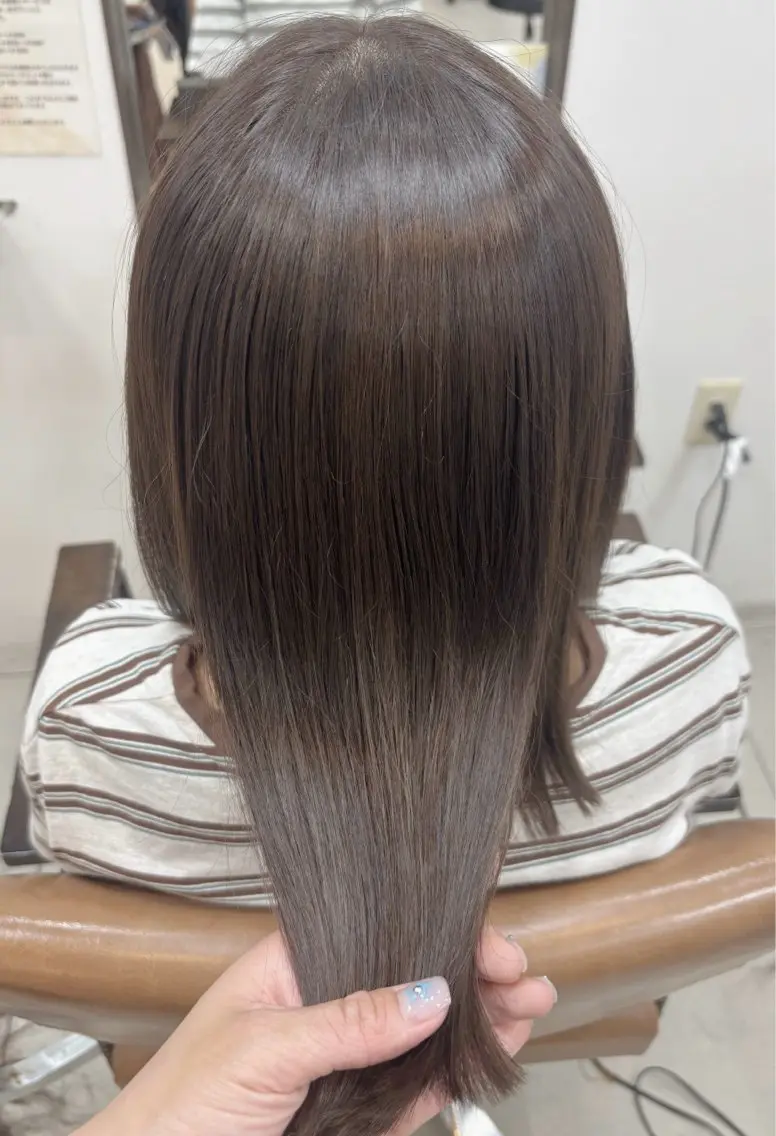 ミディアム カラー 透明感カラー 髪質改善 ヘアカラー トリートメント 頭皮×髪質改善 透明感カラー💎中村のヘアスタイル