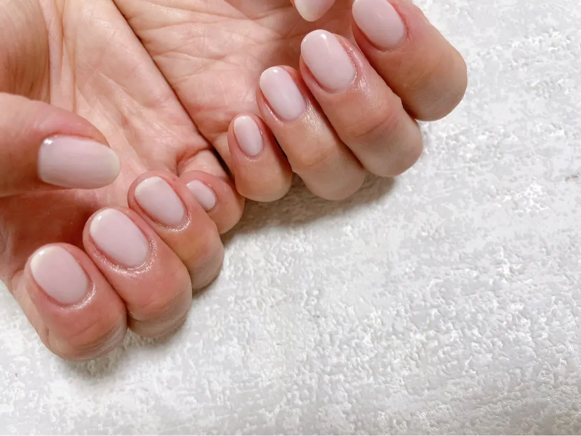 ネイル ジェルネイル メンズネイル ワンカラーネイル パラジェル 春ネイル kiki nail たまプラーザのネイルデザイン