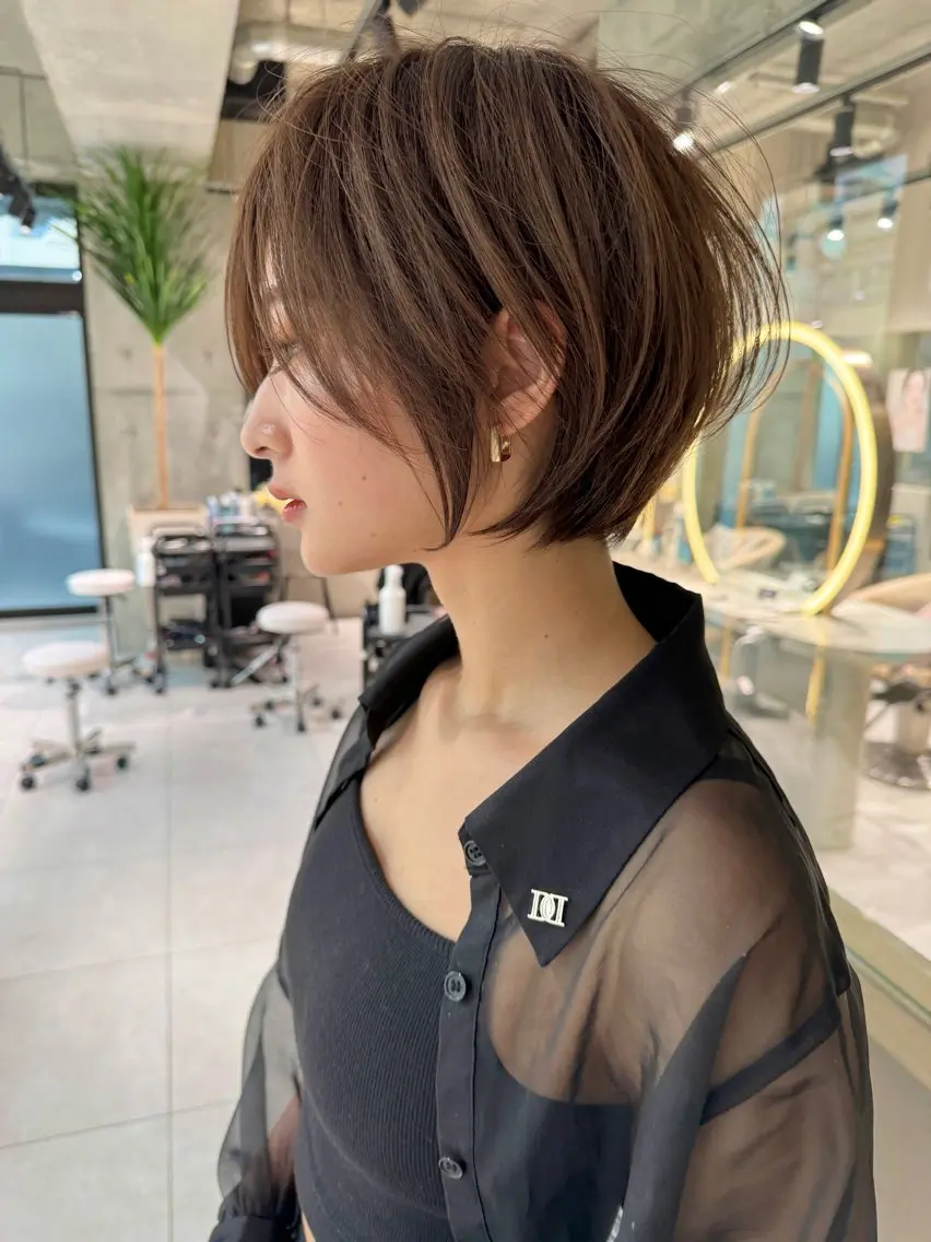 ショート カット ヘアカラー トリートメント 石川直樹 似合わせカット✨のヘアスタイル