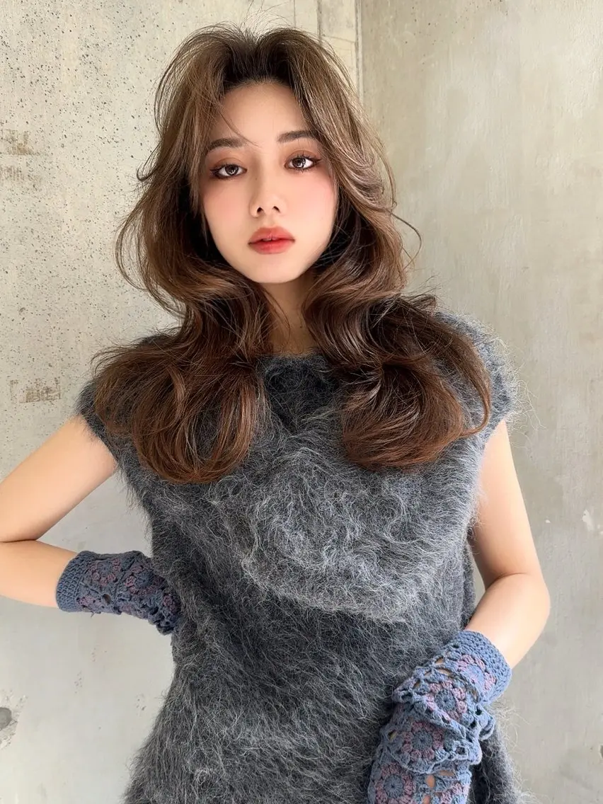 ロング カット ヘアカラー 【ダブルカラー指名 No.1】森栄範のヘアスタイル
