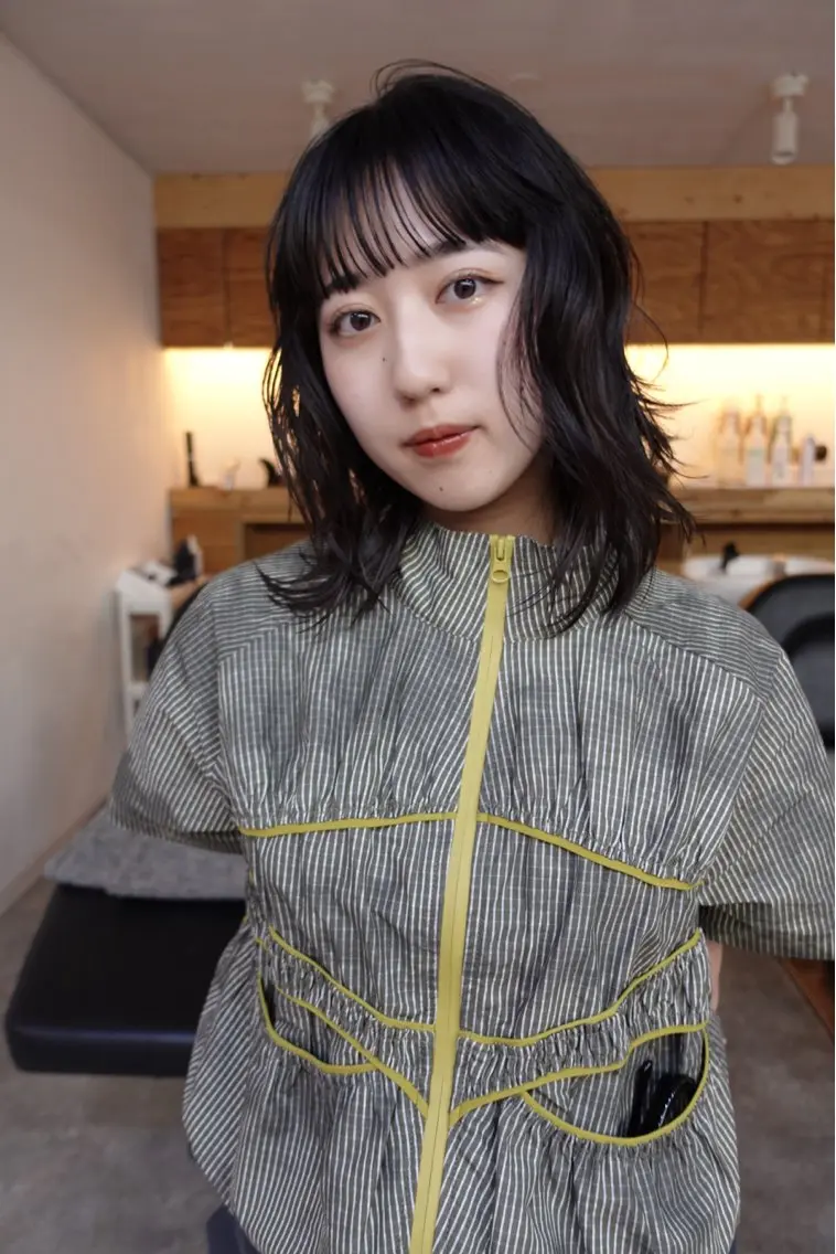 ミディアム カラー カット ヘアカラー sakura🌸 レイヤー/韓国ヘアのヘアスタイル