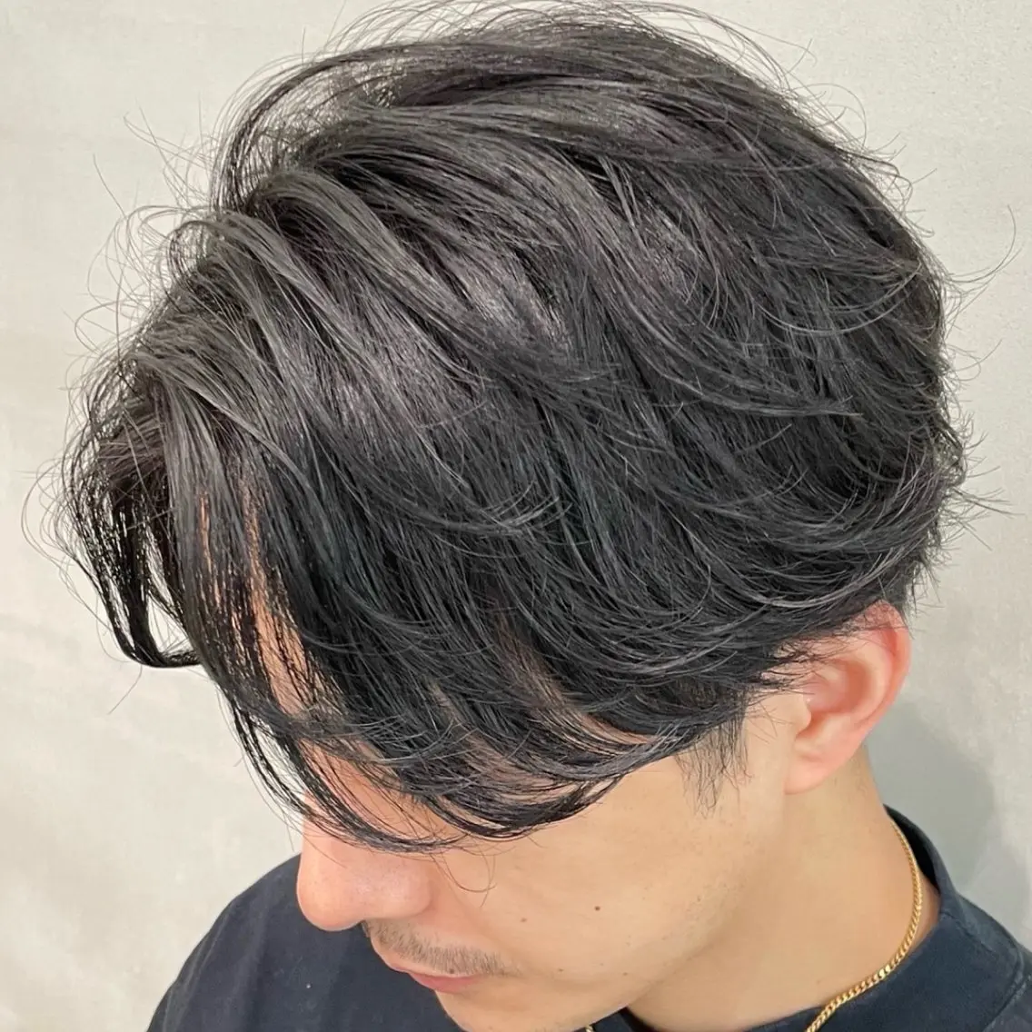 ミディアム パーマ ヘアアレンジ メンズ fifth 石川 凪のヘアスタイル